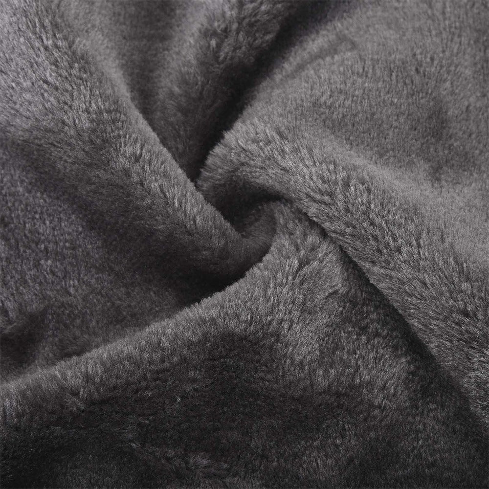 Loose-fitting Hooded Zip-up Trendy Cotton Jacket