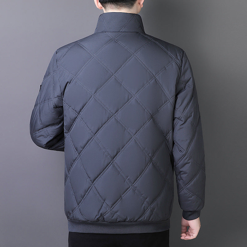 Mid-age And Senior Mens Cotton-padded Insulated Jacket