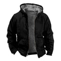 Loose-fitting Hooded Zip-up Trendy Cotton Jacket