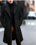 Mens Mid-length Wool Coattrench Coat