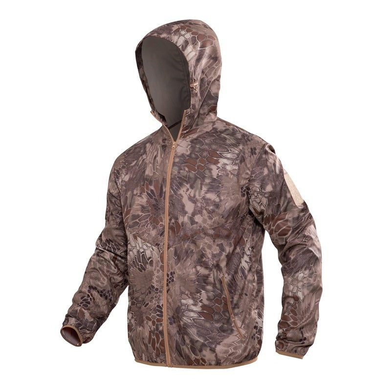 Tactical Hooded Camouflage Outerwear For Outdoor Use