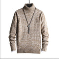 Winter New Men's Jacquard Reversible High Neck Sweater