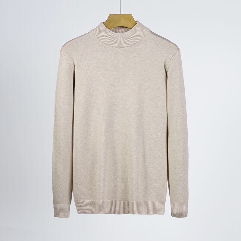 Mens Slim-fit Mock-neck Modal Base Sweater